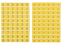 宅地建物取引業者票の数字シート（大・小）イメージ