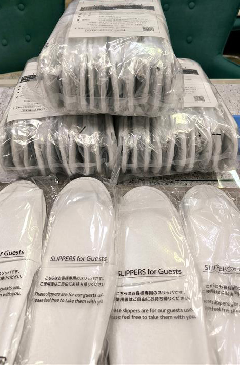 内見用スリッパの使用イメージ