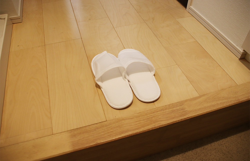 内見用スリッパの利用イメージ