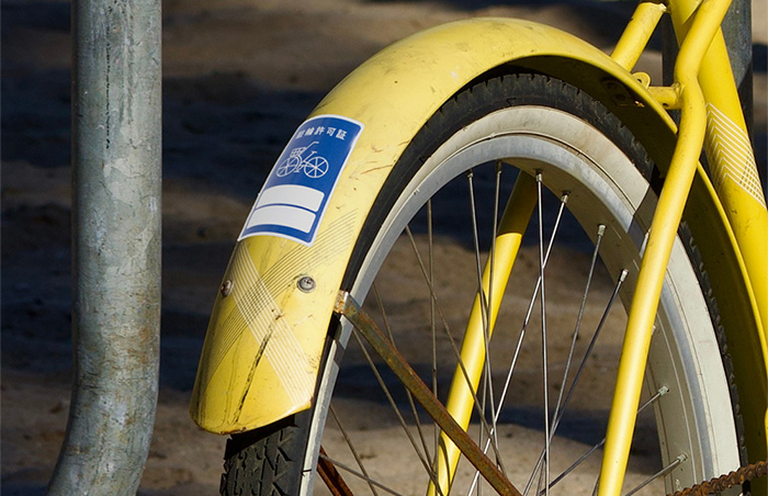 駐輪ステッカーの利用イメージ