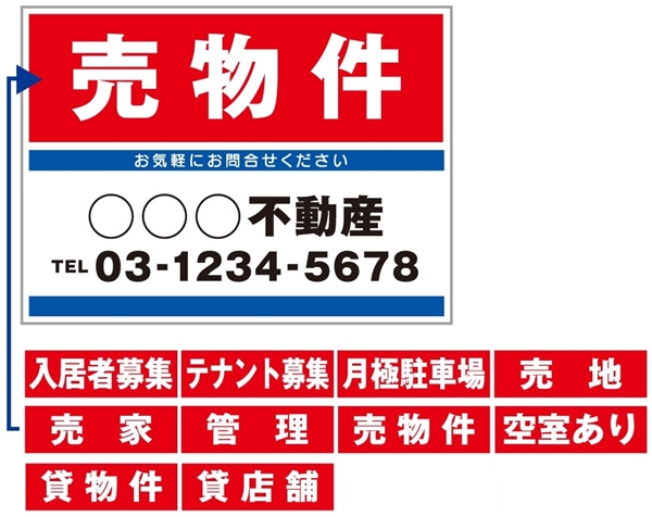 プレート看板（定型タイトル）の商品イメージ