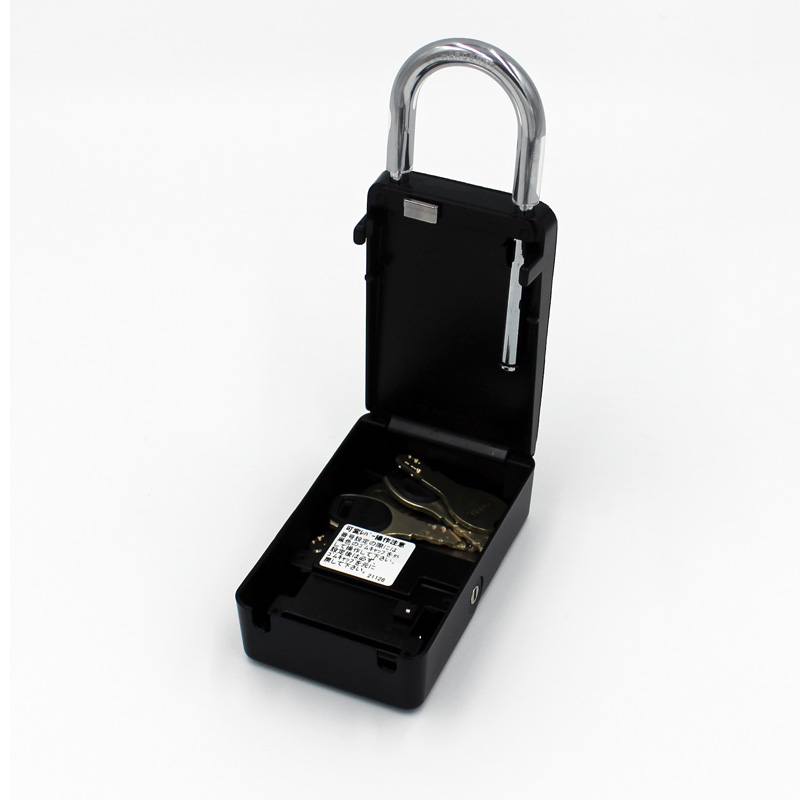 キーボックス（強制開錠機能付き）に鍵を入れた状態のイメージ